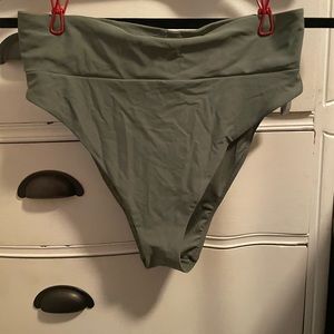 Aerie high waisted high cut cheeky bikini bottom